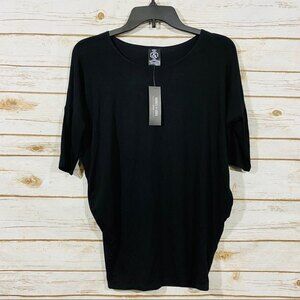 Agnes & Dora Women’s black short sleeve top XXS